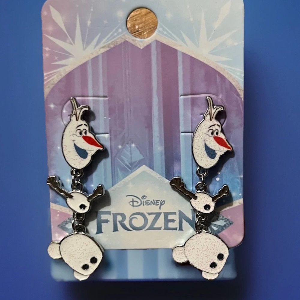 Her Universe Disney Frozen Olaf Earrings - White and Black
